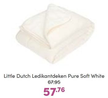 Aanbiedingen Little dutch ledikantdeken pure soft white - Little Dutch - Geldig van 14/01/2023 tot 21/01/2023 bij Baby & Tiener Megastore
