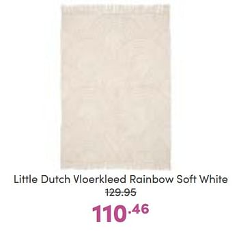 Aanbiedingen Little dutch vloerkleed rainbow soft white - Little Dutch - Geldig van 14/01/2023 tot 21/01/2023 bij Baby & Tiener Megastore