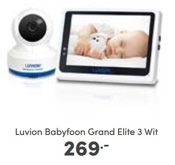 Aanbiedingen Luvion babyfoon grand elite 3 wit - Luvion - Geldig van 14/01/2023 tot 21/01/2023 bij Baby & Tiener Megastore