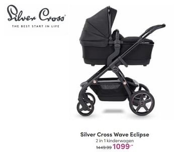 Aanbiedingen Silver cross wave eclipse 2 in 1 kinderwagen - Silver Cross - Geldig van 14/01/2023 tot 21/01/2023 bij Baby & Tiener Megastore