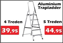 Aanbiedingen Aluminium trapladder 4 treden - Huismerk - Itek - Geldig van 05/01/2023 tot 29/01/2023 bij Itek