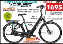 Aanbiedingen E-bike excellent m200 - Vogue Bike - Geldig van 05/01/2023 tot 29/01/2023 bij Itek