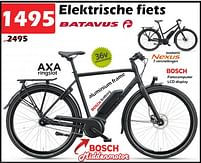 Aanbiedingen Elektrische fiets - Batavus - Geldig van 05/01/2023 tot 29/01/2023 bij Itek