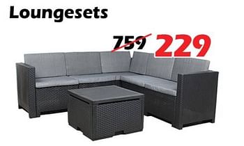 Aanbiedingen Loungesets - Huismerk - Itek - Geldig van 05/01/2023 tot 29/01/2023 bij Itek