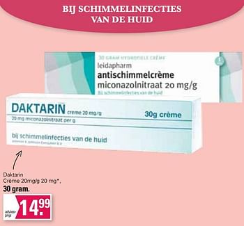 Aanbiedingen Daktarin crème - Daktarin - Geldig van 11/01/2023 tot 28/01/2023 bij De Online Drogist
