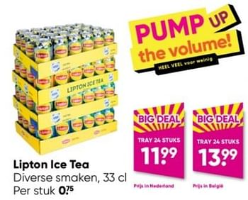 Aanbiedingen Lipton ice tea - Lipton - Geldig van 16/01/2023 tot 29/01/2023 bij Big Bazar