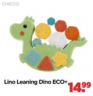 Aanbiedingen Chicco lino leaning dino eco+ - Chicco - Geldig van 02/01/2023 tot 04/02/2023 bij Baby-Dump