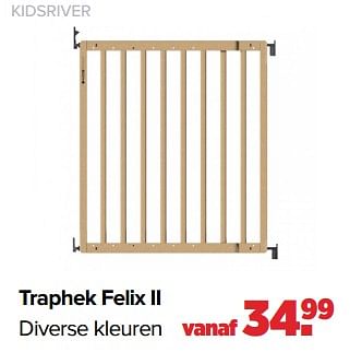 Aanbiedingen Kidsriver traphek felix ii - Kidsriver - Geldig van 02/01/2023 tot 04/02/2023 bij Baby-Dump