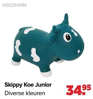 Aanbiedingen Kidzzfarm skippy koe junior - Kidzzfarm - Geldig van 02/01/2023 tot 04/02/2023 bij Baby-Dump