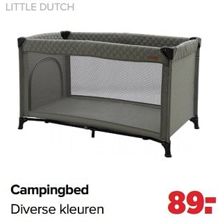 Aanbiedingen Little dutch campingbed - Little Dutch - Geldig van 02/01/2023 tot 04/02/2023 bij Baby-Dump