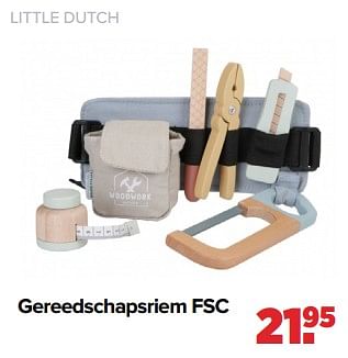 Aanbiedingen Little dutch gereedschapsriem fsc - Little Dutch - Geldig van 02/01/2023 tot 04/02/2023 bij Baby-Dump