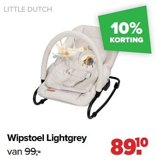 Aanbiedingen Little dutch wipstoel lightgrey - Little Dutch - Geldig van 02/01/2023 tot 04/02/2023 bij Baby-Dump