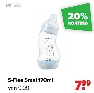 Aanbiedingen Difrax s-fles smal - Difrax - Geldig van 02/01/2023 tot 04/02/2023 bij Baby-Dump