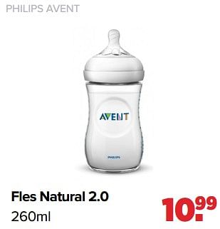 Aanbiedingen Philips avent fles natural 2.0 - Avent - Geldig van 02/01/2023 tot 04/02/2023 bij Baby-Dump