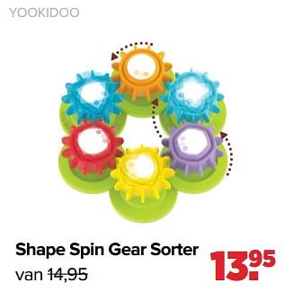 Aanbiedingen Yookidoo shape spin gear sorter - Yookidoo - Geldig van 02/01/2023 tot 04/02/2023 bij Baby-Dump