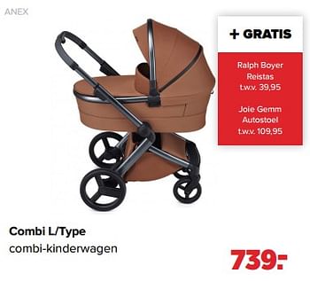 Aanbiedingen Anex combi l-type combi-kinderwagen - Anex - Geldig van 02/01/2023 tot 04/02/2023 bij Baby-Dump