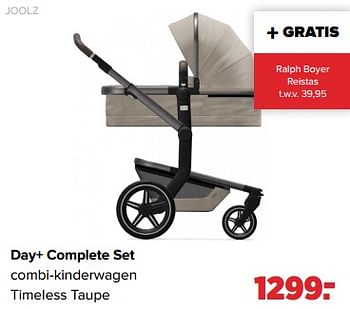 Aanbiedingen Joolz day+ complete set combi-kinderwagen timeless taupe - Joolz - Geldig van 02/01/2023 tot 04/02/2023 bij Baby-Dump