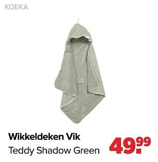 Aanbiedingen Koeka wikkeldeken vik teddy shadow green - Koeka - Geldig van 02/01/2023 tot 04/02/2023 bij Baby-Dump