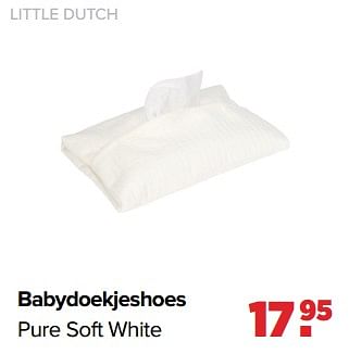 Aanbiedingen Little dutch babydoekjeshoes pure soft white - Little Dutch - Geldig van 02/01/2023 tot 04/02/2023 bij Baby-Dump