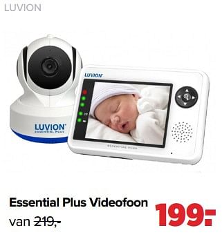 Aanbiedingen Luvion essential plus videofoon - Luvion - Geldig van 02/01/2023 tot 04/02/2023 bij Baby-Dump