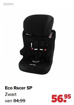 Aanbiedingen Nania eco racer sp zwart - Nania - Geldig van 02/01/2023 tot 04/02/2023 bij Baby-Dump