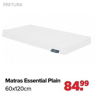 Aanbiedingen Pretura matras essential plain - Pretura  - Geldig van 02/01/2023 tot 04/02/2023 bij Baby-Dump