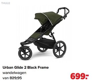Aanbiedingen Thule urban glide 2 black frame wandelwagen - Thule - Geldig van 02/01/2023 tot 04/02/2023 bij Baby-Dump