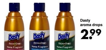 Aanbiedingen Dasty aroma drops - Dasty - Geldig van 16/01/2023 tot 29/01/2023 bij Wibra