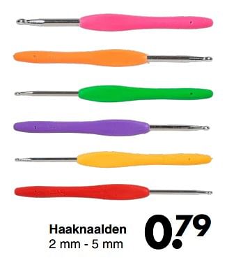 Aanbiedingen Haaknaalden - Huismerk - Wibra - Geldig van 16/01/2023 tot 29/01/2023 bij Wibra