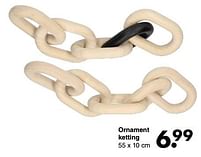 Aanbiedingen Ornament ketting - Huismerk - Wibra - Geldig van 16/01/2023 tot 29/01/2023 bij Wibra