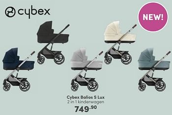 Aanbiedingen Cybex balios s lux 2 in 1 kinderwagen - Cybex - Geldig van 22/01/2023 tot 28/01/2023 bij Baby & Tiener Megastore