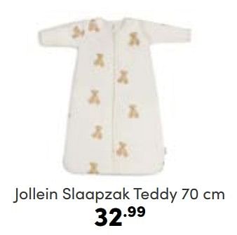 Aanbiedingen Jollein slaapzak teddy - Jollein - Geldig van 22/01/2023 tot 28/01/2023 bij Baby & Tiener Megastore
