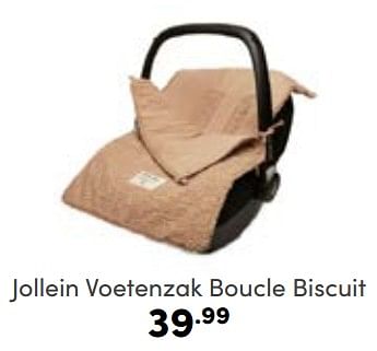 Aanbiedingen Jollein voetenzak boucle biscuit - Jollein - Geldig van 22/01/2023 tot 28/01/2023 bij Baby & Tiener Megastore