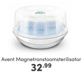 Aanbiedingen Avent magnetronstoomsterilisator - Philips - Geldig van 22/01/2023 tot 28/01/2023 bij Baby & Tiener Megastore