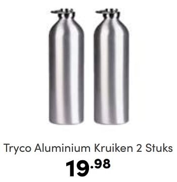 Aanbiedingen Tryco aluminium kruiken - Tryco - Geldig van 22/01/2023 tot 28/01/2023 bij Baby & Tiener Megastore