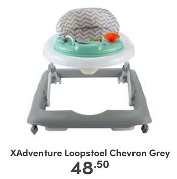 Aanbiedingen Xadventure loopstoel chevron grey - Xadventure - Geldig van 22/01/2023 tot 28/01/2023 bij Baby & Tiener Megastore