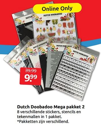 Aanbiedingen Dutch doobadoo mega pakket 2 - Huismerk - Boekenvoordeel - Geldig van 21/01/2023 tot 29/01/2023 bij Boekenvoordeel