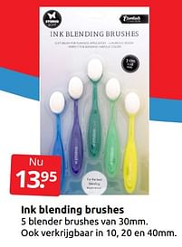 Aanbiedingen Ink blending brushes - Huismerk - Boekenvoordeel - Geldig van 21/01/2023 tot 29/01/2023 bij Boekenvoordeel