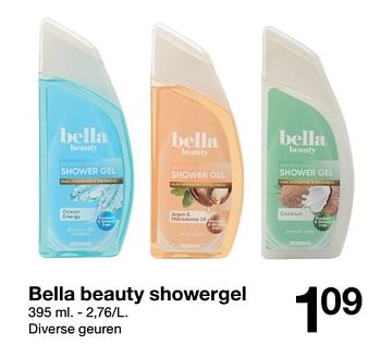 Aanbiedingen Bella beauty showergel - Huismerk - Zeeman  - Geldig van 21/01/2023 tot 27/01/2023 bij Zeeman