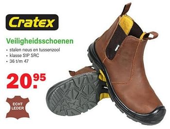 Aanbiedingen Veiligheidsschoenen - Cratex - Geldig van 09/01/2023 tot 28/01/2023 bij Van Cranenbroek