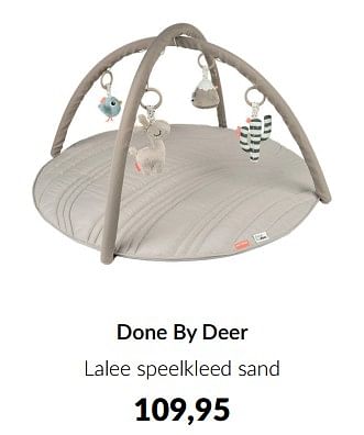 Aanbiedingen Done by deer lalee speelkleed sand - Done by Deer - Geldig van 23/01/2023 tot 13/02/2023 bij Babypark