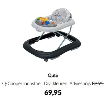 Aanbiedingen Qute q-cooper loopstoel - Qute  - Geldig van 23/01/2023 tot 13/02/2023 bij Babypark