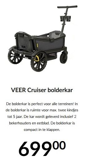 Aanbiedingen Veer cruiser bolderkar - Veer - Geldig van 23/01/2023 tot 13/02/2023 bij Babypark