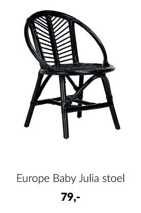 Aanbiedingen Europe baby julia stoel - Europe baby - Geldig van 23/01/2023 tot 13/02/2023 bij Babypark