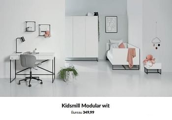 Aanbiedingen Kidsmill modular wit bed - Kidsmill - Geldig van 23/01/2023 tot 13/02/2023 bij Babypark