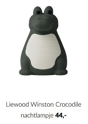 Aanbiedingen Liewood winston crocodile nachtlampje - Liewood - Geldig van 23/01/2023 tot 13/02/2023 bij Babypark