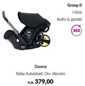 Aanbiedingen Doona baby autostoel - Doona - Geldig van 23/01/2023 tot 13/02/2023 bij Babypark