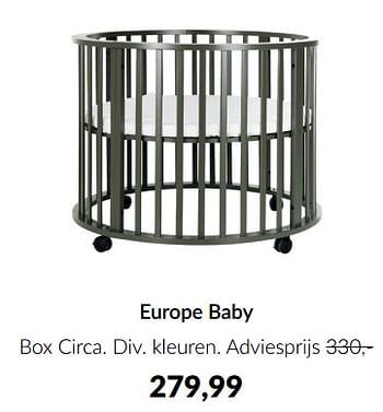Aanbiedingen Europe baby box circa - Europe baby - Geldig van 23/01/2023 tot 13/02/2023 bij Babypark
