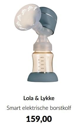 Aanbiedingen Lola + lykke smart elektrische borstkolf - Lola &amp; Lykke - Geldig van 23/01/2023 tot 13/02/2023 bij Babypark