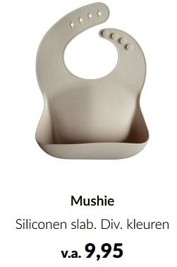 Aanbiedingen Mushie siliconen slab - Mushie - Geldig van 23/01/2023 tot 13/02/2023 bij Babypark